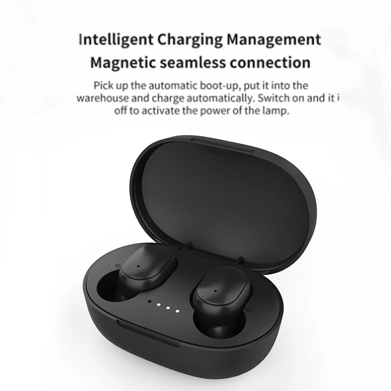A6S TWS Bluetooth Earphones Wireless Headphones Noise Reduction Hifi Stereo Earbuds Touch Control Headset for Xiaomi Iphone