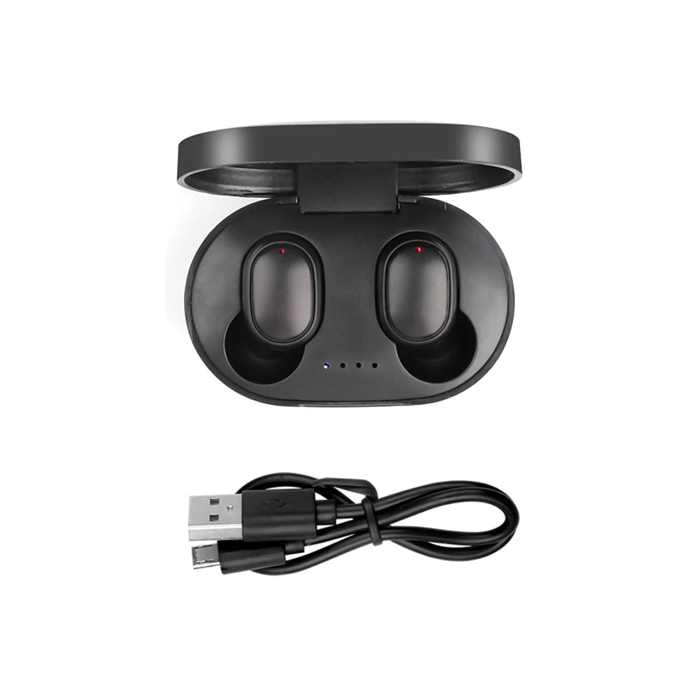 A6S TWS Bluetooth Earphones Wireless Headphones Noise Reduction Hifi Stereo Earbuds Touch Control Headset for Xiaomi Iphone