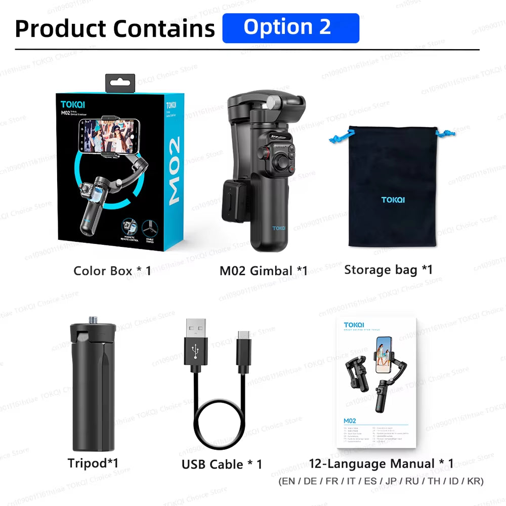 Handheld 3-Axis Gimbal Phone Holder anti Shake Video Record with Selfie Tripod Stabilizer for Xiaomi Iphone Cellphone Smartphone