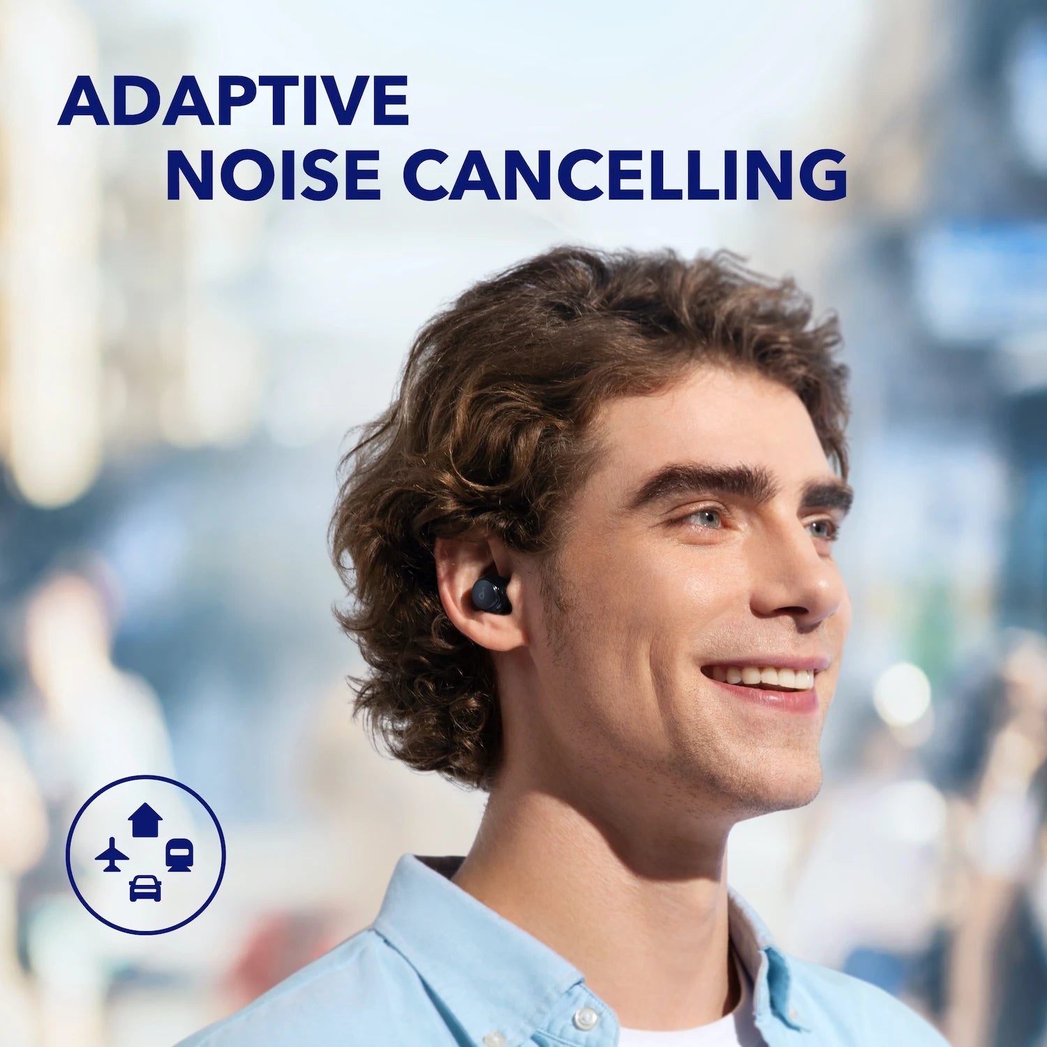 Soundcore by  Space A40 Earphones Adaptive Active Noise Cancelling Wireless Earbuds Wireless Bluetooth Headphones