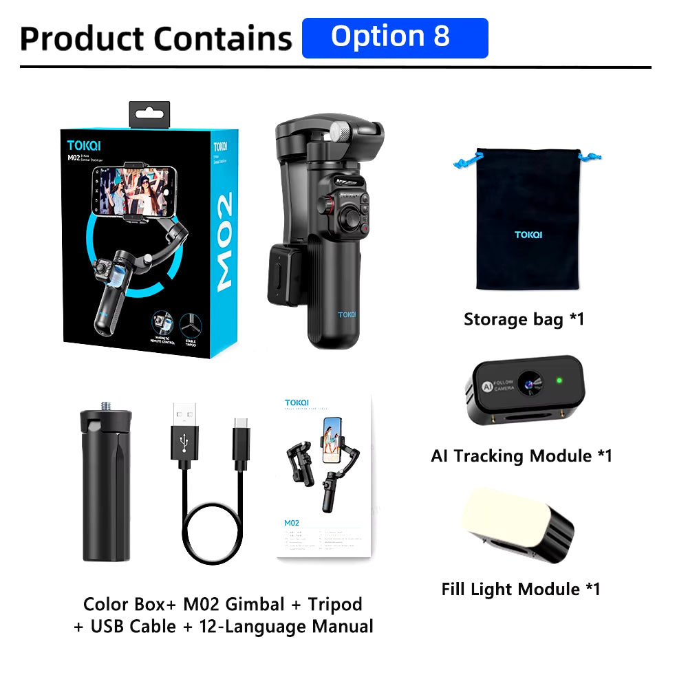 Handheld 3-Axis Gimbal Phone Holder anti Shake Video Record with Selfie Tripod Stabilizer for Xiaomi Iphone Cellphone Smartphone