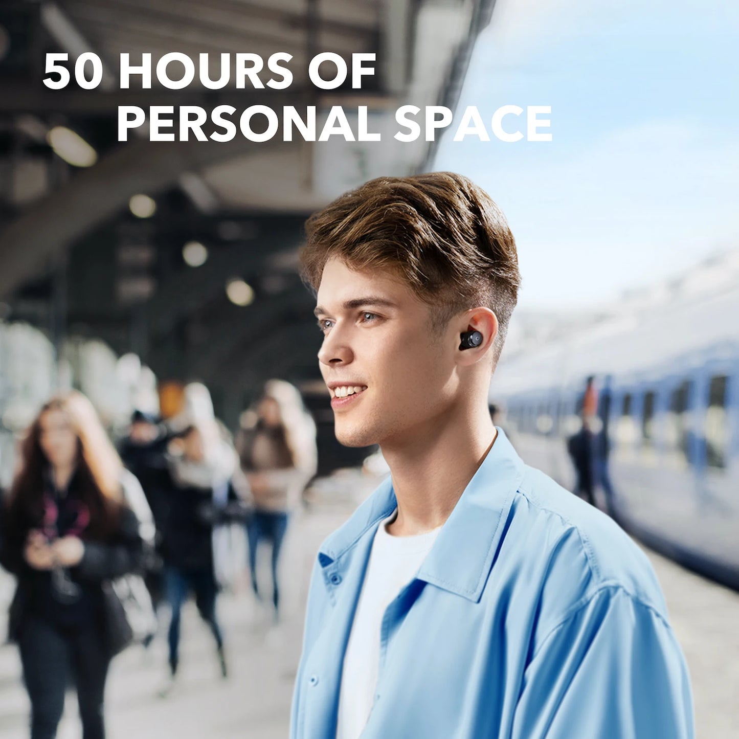 Soundcore by  Space A40 Earphones Adaptive Active Noise Cancelling Wireless Earbuds Wireless Bluetooth Headphones