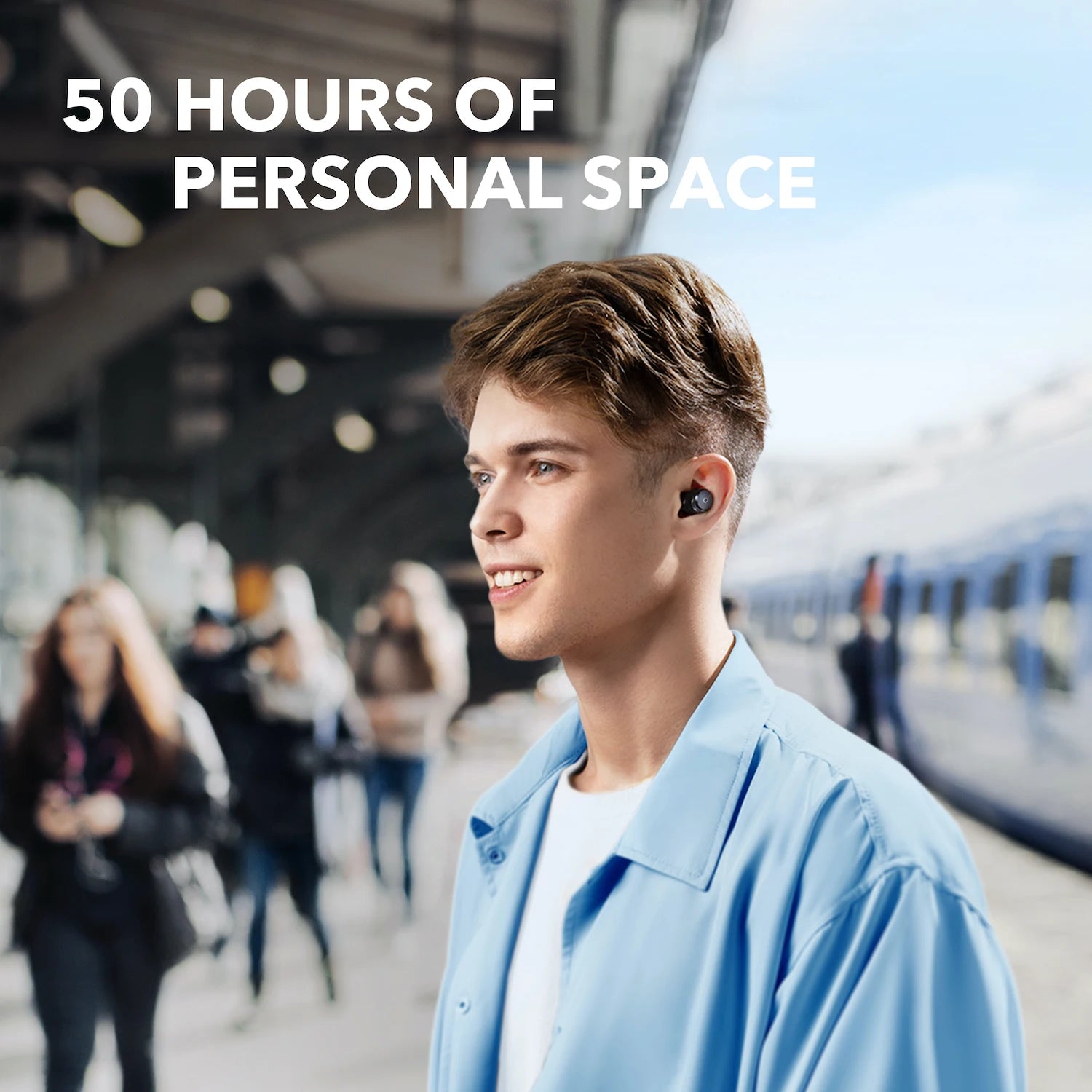 Soundcore by  Space A40 Earphones Adaptive Active Noise Cancelling Wireless Earbuds Wireless Bluetooth Headphones